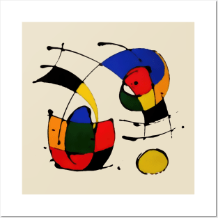 Art School Modernism in the style of Kandinsky Posters and Art